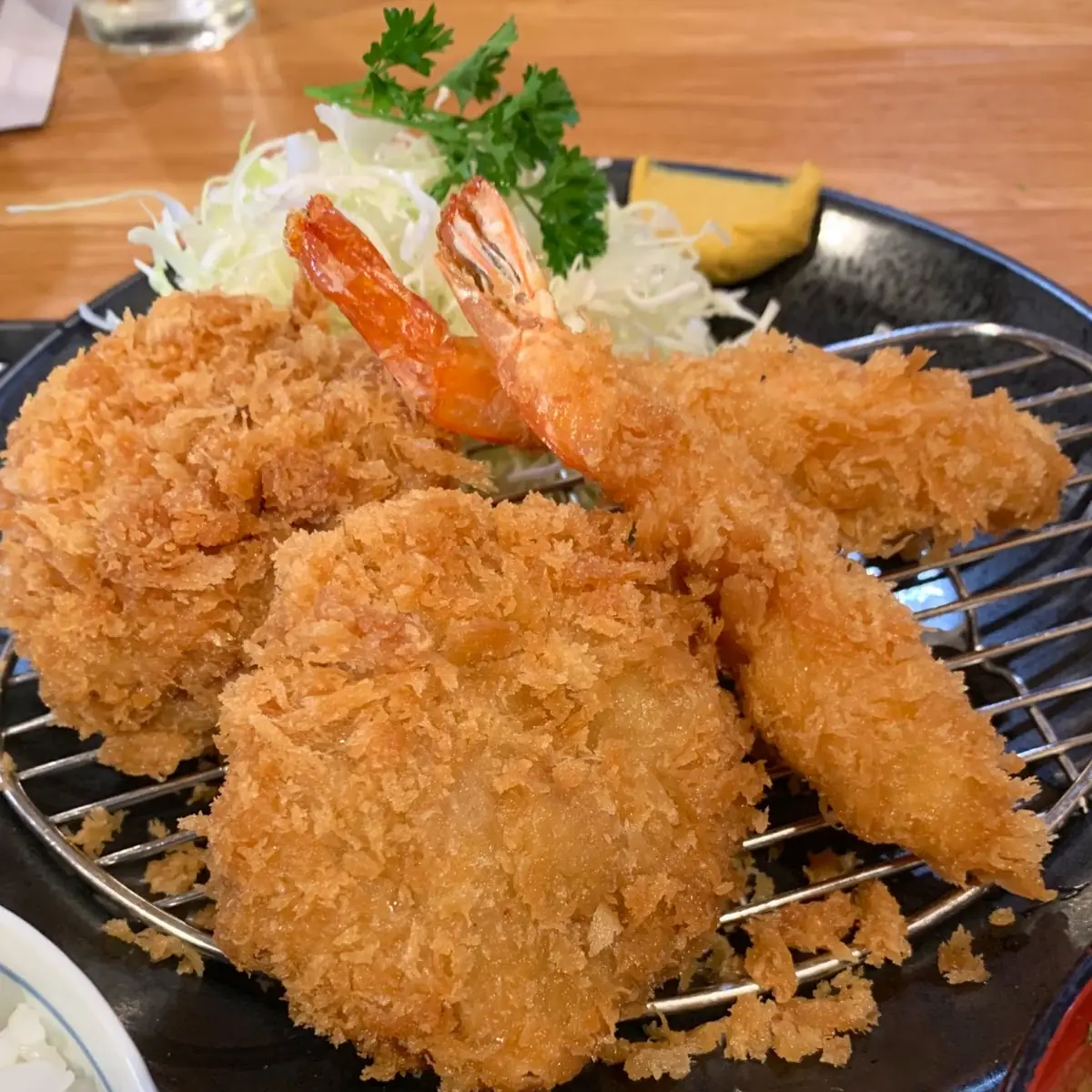 fried shrimp エビフライ定食